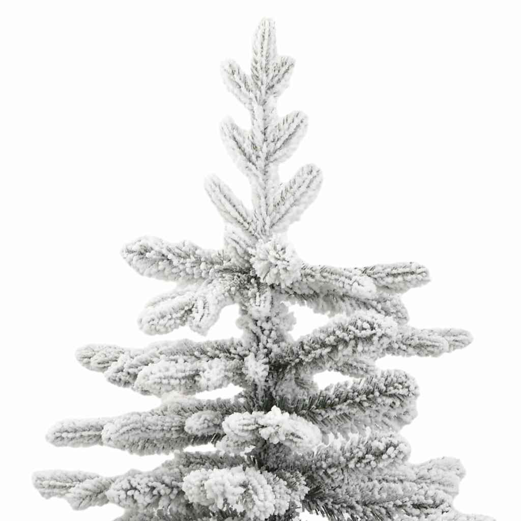 vidaXL Künstlicher klappbarer Weihnachtsbaum Weiß 180 cm PE und PVC