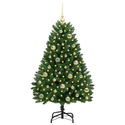 Künstlicher Weihnachtsbaum Grün 120 cm PVC und Metall