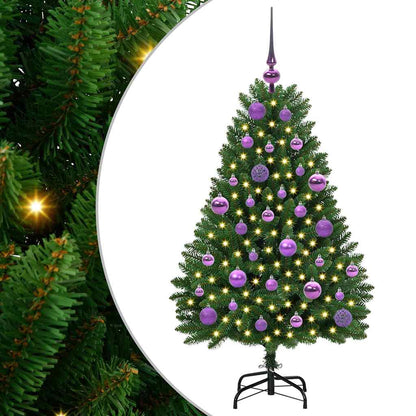 Künstlicher Weihnachtsbaum Grün 120 cm PVC und Metall