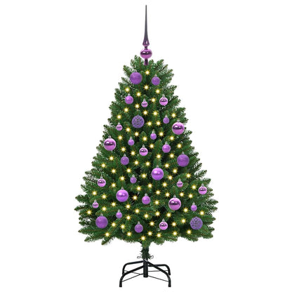 Künstlicher Weihnachtsbaum Grün 120 cm PVC und Metall