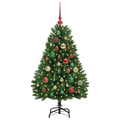 Künstlicher Weihnachtsbaum Grün 120 cm PVC und Metall