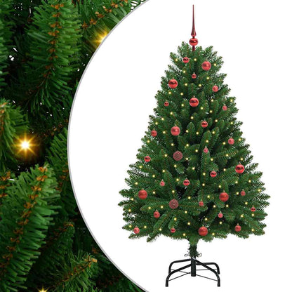 Künstlicher Weihnachtsbaum Grün 150 cm PVC und Metall