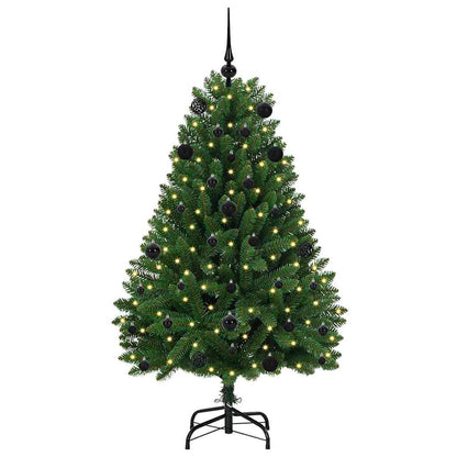 Künstlicher Weihnachtsbaum Grün 150 cm PVC und Metall
