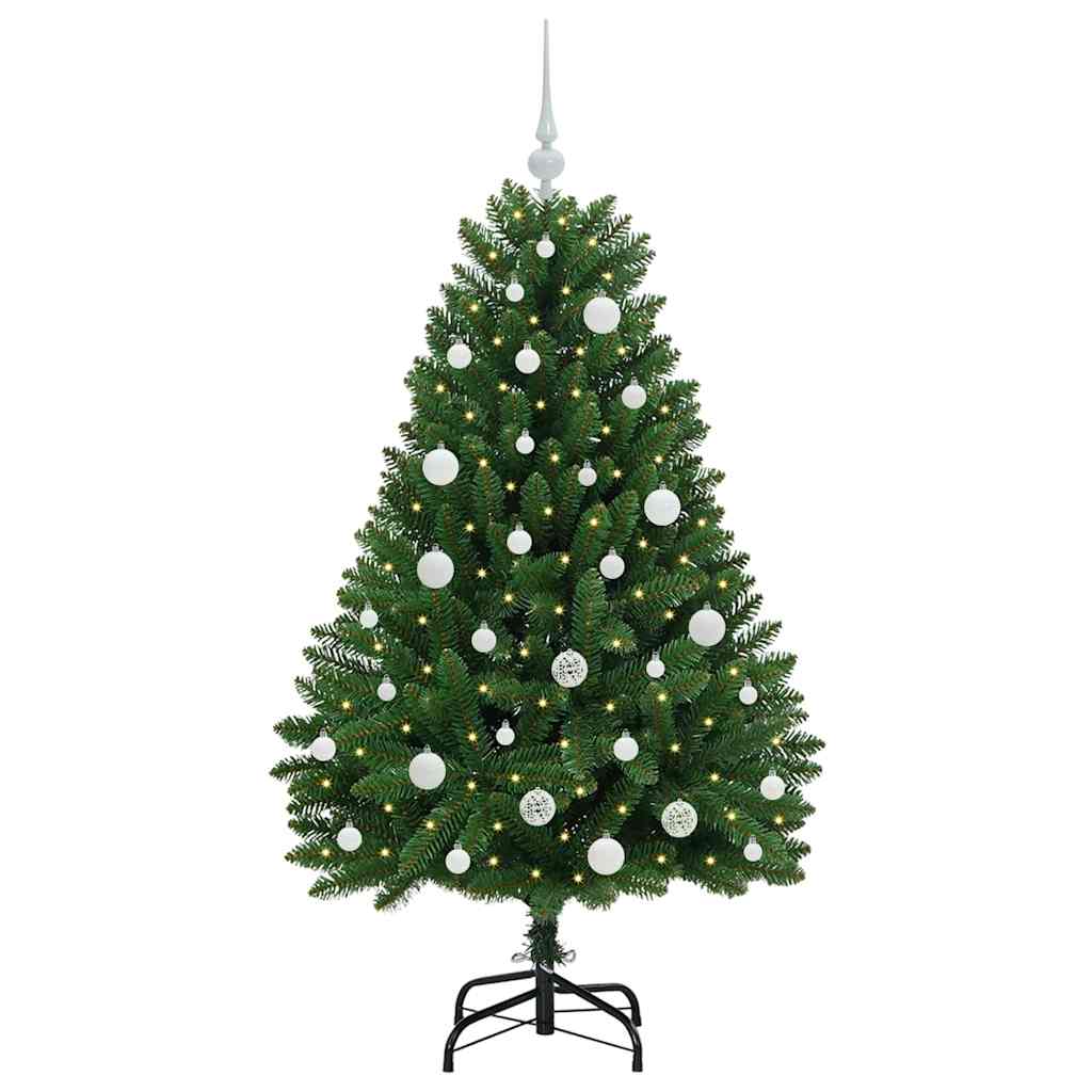 Künstlicher Weihnachtsbaum Grün 150 cm PVC und Metall