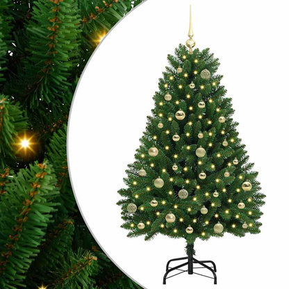 Künstlicher Weihnachtsbaum Grün 150 cm PVC und Metall