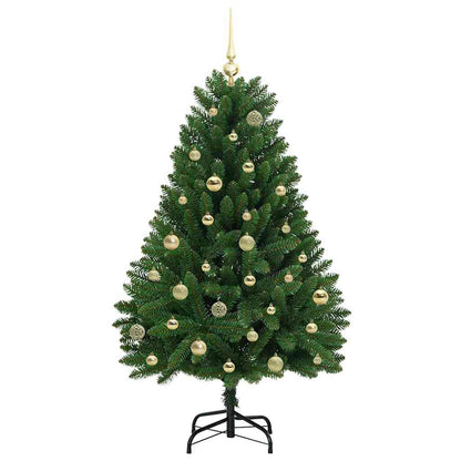 Künstlicher Weihnachtsbaum Grün 150 cm PVC und Metall