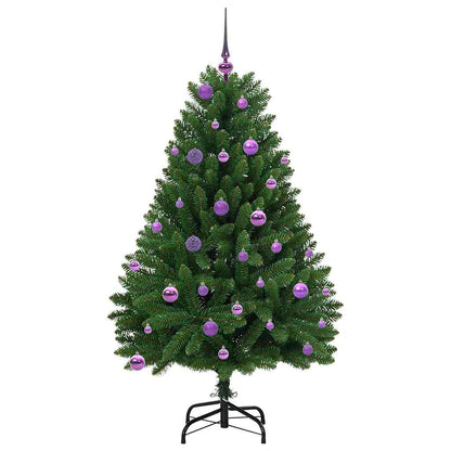 Künstlicher Weihnachtsbaum Grün 150 cm PVC und Metall