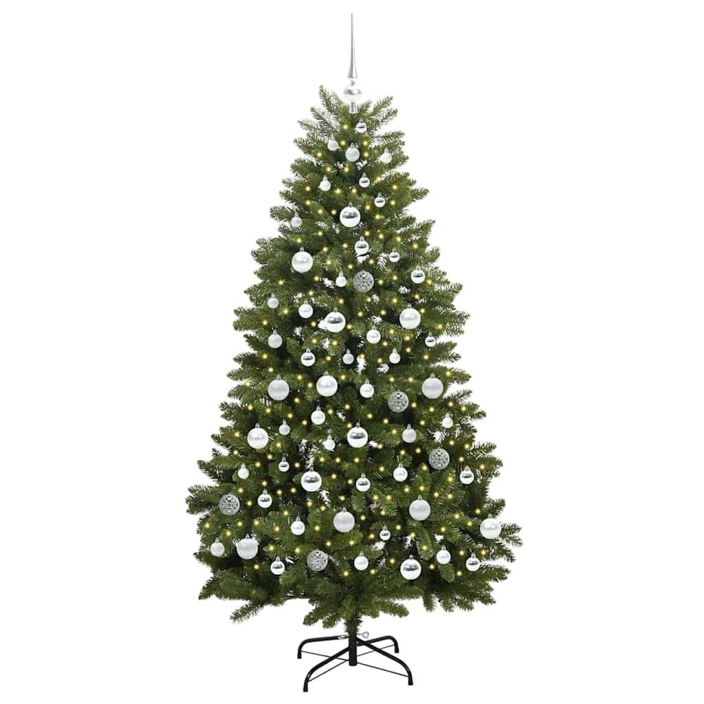 Künstlicher Weihnachtsbaum Grün 180 cm PVC und Metall