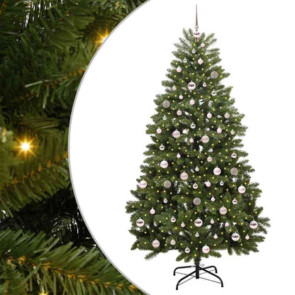 Künstlicher Weihnachtsbaum Grün 210 cm PVC und Metall