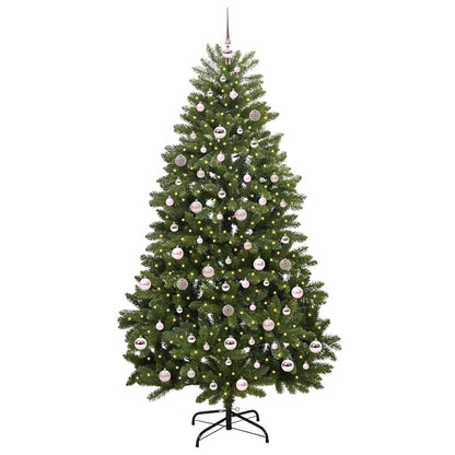 Künstlicher Weihnachtsbaum Grün 210 cm PVC und Metall