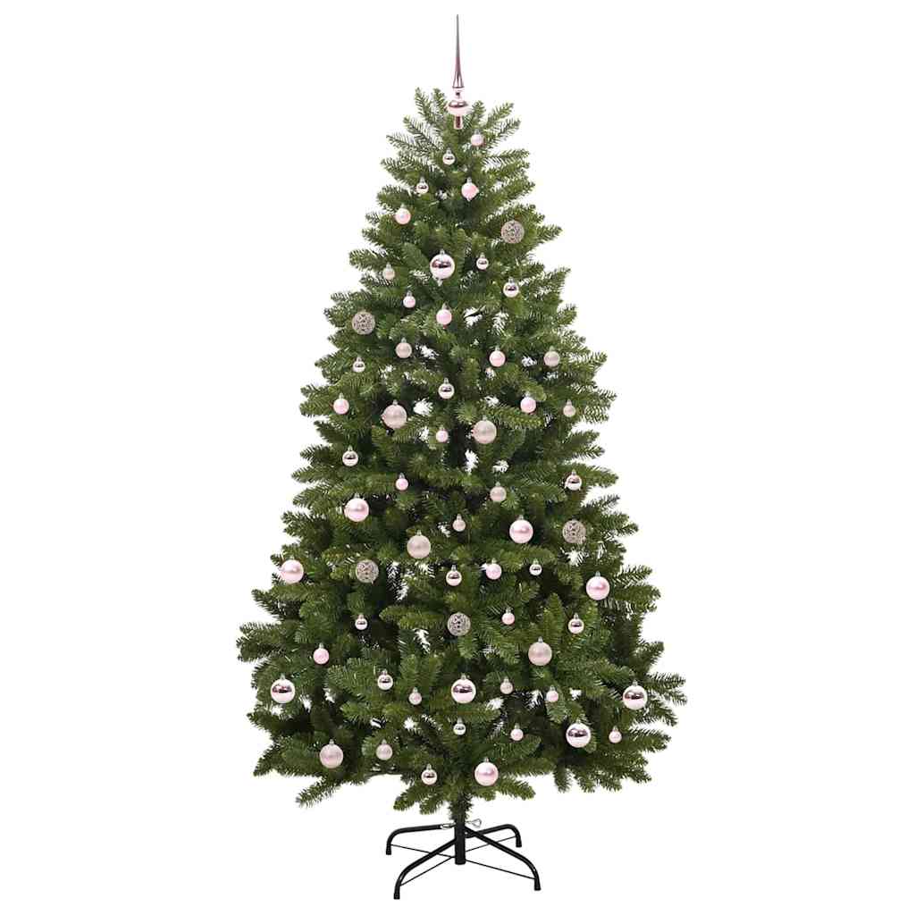 Künstlicher Weihnachtsbaum Grün 210 cm PVC und Metall