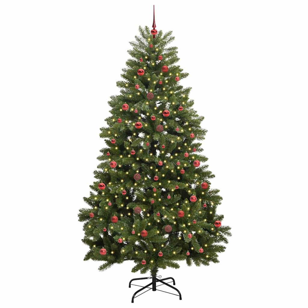 Künstlicher Weihnachtsbaum Grün 240 cm PVC und Metall