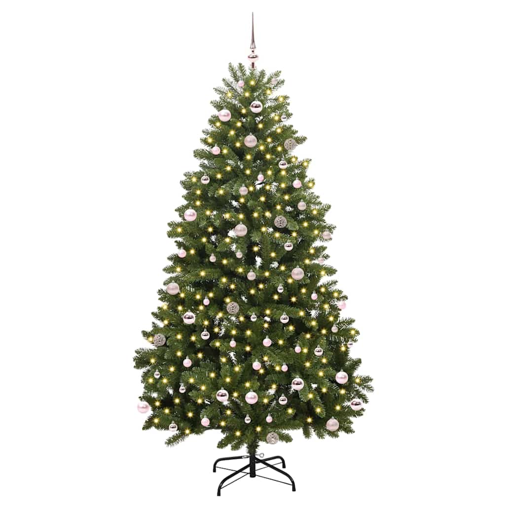 Künstlicher Weihnachtsbaum Grün 240 cm PVC und Metall