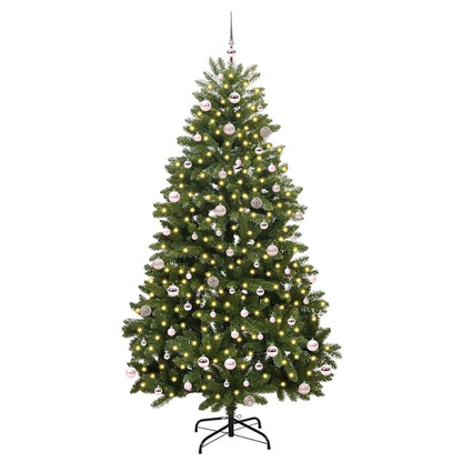 Künstlicher Weihnachtsbaum Grün 240 cm PVC und Metall