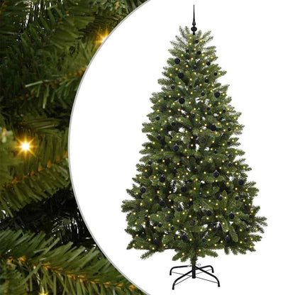 Künstlicher Weihnachtsbaum Grün 270 cm PVC und Metall