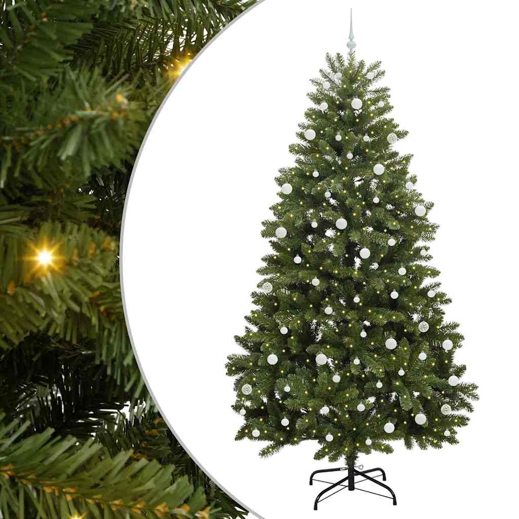 Künstlicher Weihnachtsbaum Grün 270 cm PVC und Metall