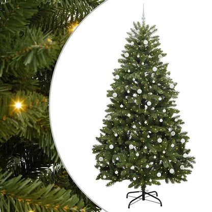 Künstlicher Weihnachtsbaum Grün 270 cm PVC und Metall