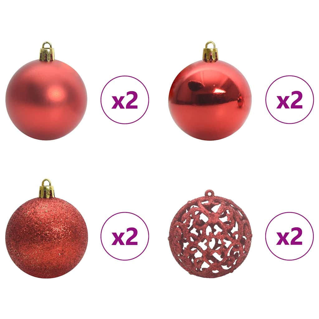 Künstlicher Weihnachtsbaum Grün und Weiß 120 cm PVC und Metall