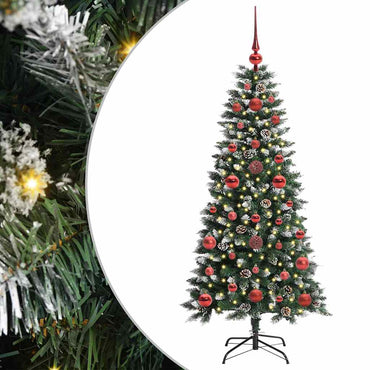 vidaXL Sapin de Noël artificiel avec 150 LED avec support Vert 120 cm
