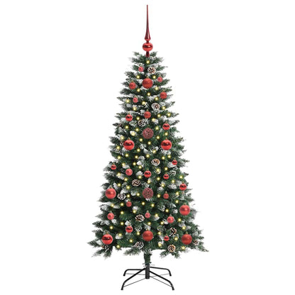 vidaXL Sapin de Noël artificiel avec 150 LED avec support Vert 120 cm