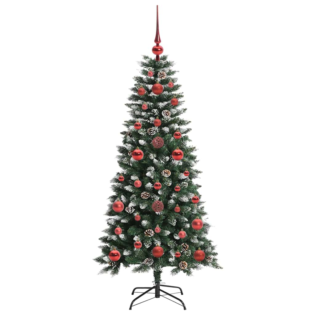 vidaXL Sapin de Noël artificiel avec 150 LED avec support Vert 120 cm