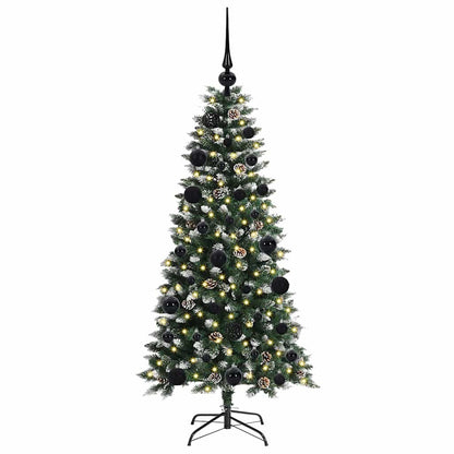 vidaXL Sapin de Noël artificiel avec 150 LED avec support Vert 120 cm