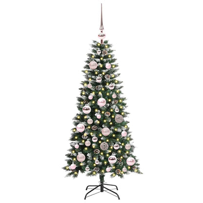 Künstlicher Weihnachtsbaum mit 150 LEDs mit Ständer Grün 120 cm