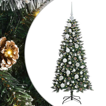 Künstlicher Weihnachtsbaum mit 150 LEDs mit Ständer Grün 120 cm