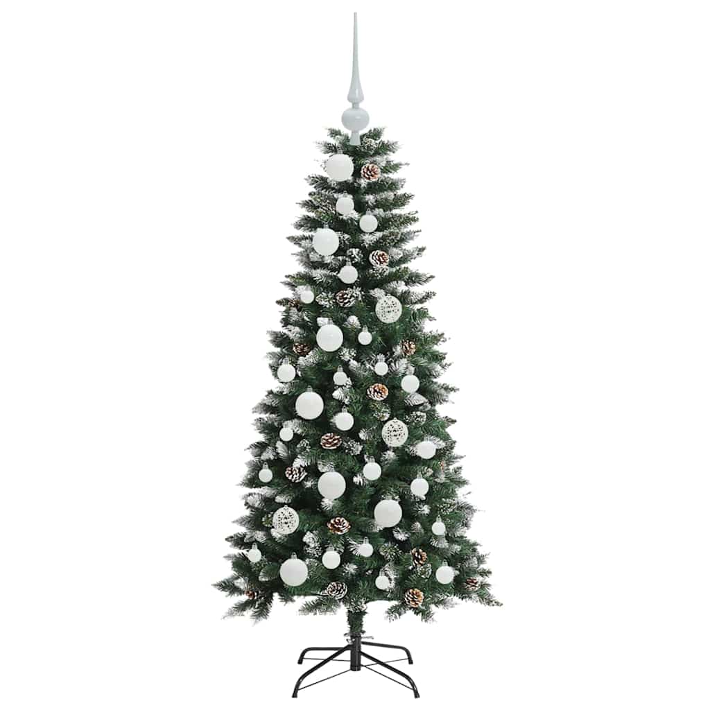 Künstlicher Weihnachtsbaum mit 150 LEDs mit Ständer Grün 120 cm