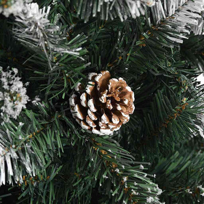vidaXL Sapin de Noël artificiel avec 150 LED avec support Vert 120 cm