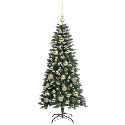 vidaXL Sapin de Noël artificiel avec 150 LED avec support Vert 120 cm