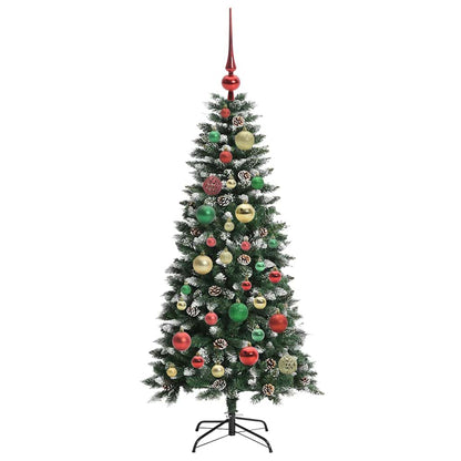 Künstlicher Weihnachtsbaum mit 150 LEDs mit Ständer Grün 120 cm