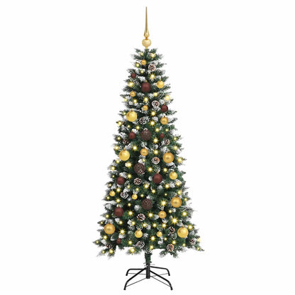 vidaXL Künstlicher Weihnachtsbaum mit 150 LEDs mit Ständer Grün 150 cm