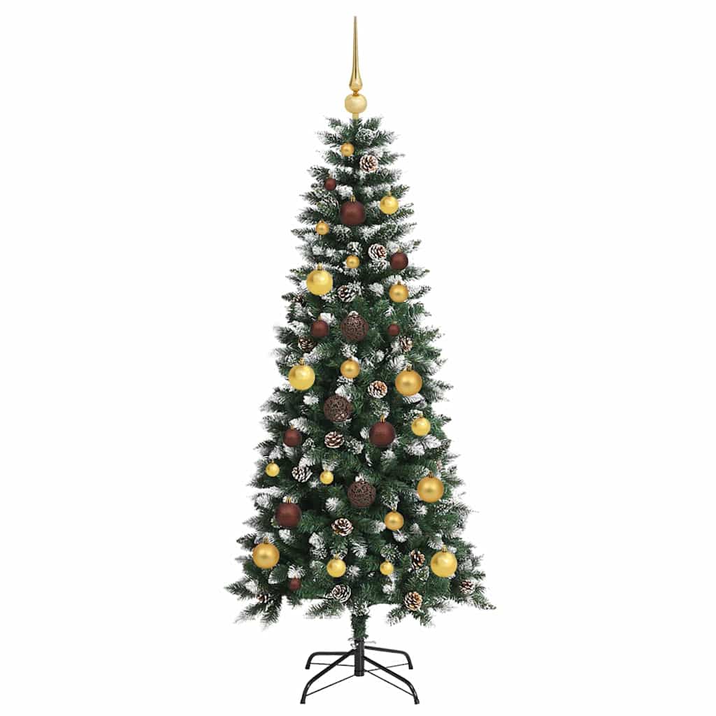 vidaXL Künstlicher Weihnachtsbaum mit 150 LEDs mit Ständer Grün 150 cm