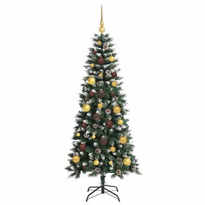 vidaXL Künstlicher Weihnachtsbaum mit 150 LEDs mit Ständer Grün 150 cm
