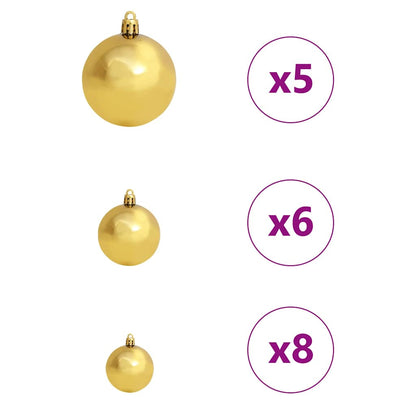 vidaXL Künstlicher Weihnachtsbaum mit 150 LEDs mit Ständer Grün 150 cm