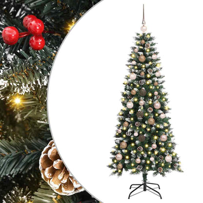 vidaXL Künstlicher Weihnachtsbaum mit 150 LEDs mit Ständer Grün 150 cm