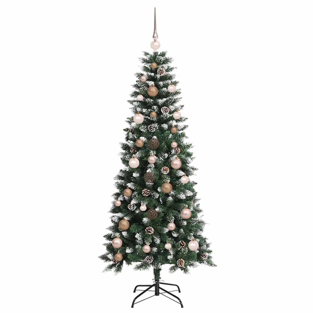 vidaXL Künstlicher Weihnachtsbaum mit 150 LEDs mit Ständer Grün 150 cm