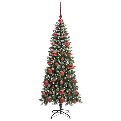 vidaXL Künstlicher Weihnachtsbaum mit 150 LEDs mit Ständer Grün 150 cm