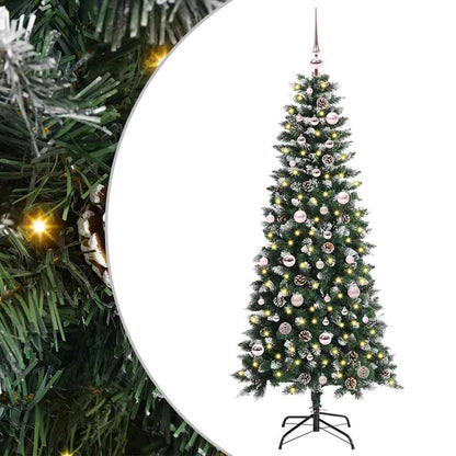 vidaXL Künstlicher Weihnachtsbaum mit 150 LEDs mit Ständer Grün 150 cm