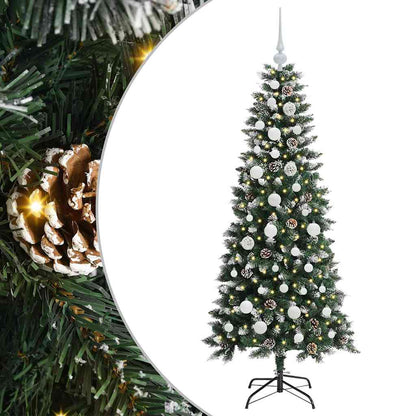 vidaXL Künstlicher Weihnachtsbaum mit 150 LEDs mit Ständer Grün 150 cm
