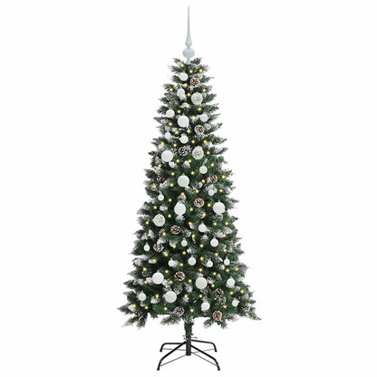 vidaXL Künstlicher Weihnachtsbaum mit 150 LEDs mit Ständer Grün 150 cm