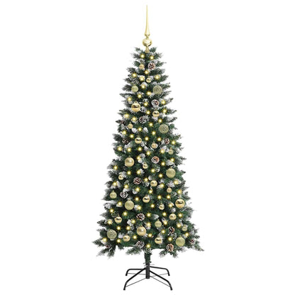 vidaXL Künstlicher Weihnachtsbaum mit 150 LEDs mit Ständer Grün 150 cm