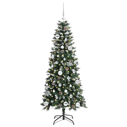 vidaXL Künstlicher Weihnachtsbaum mit 150 LEDs mit Ständer Grün 150 cm