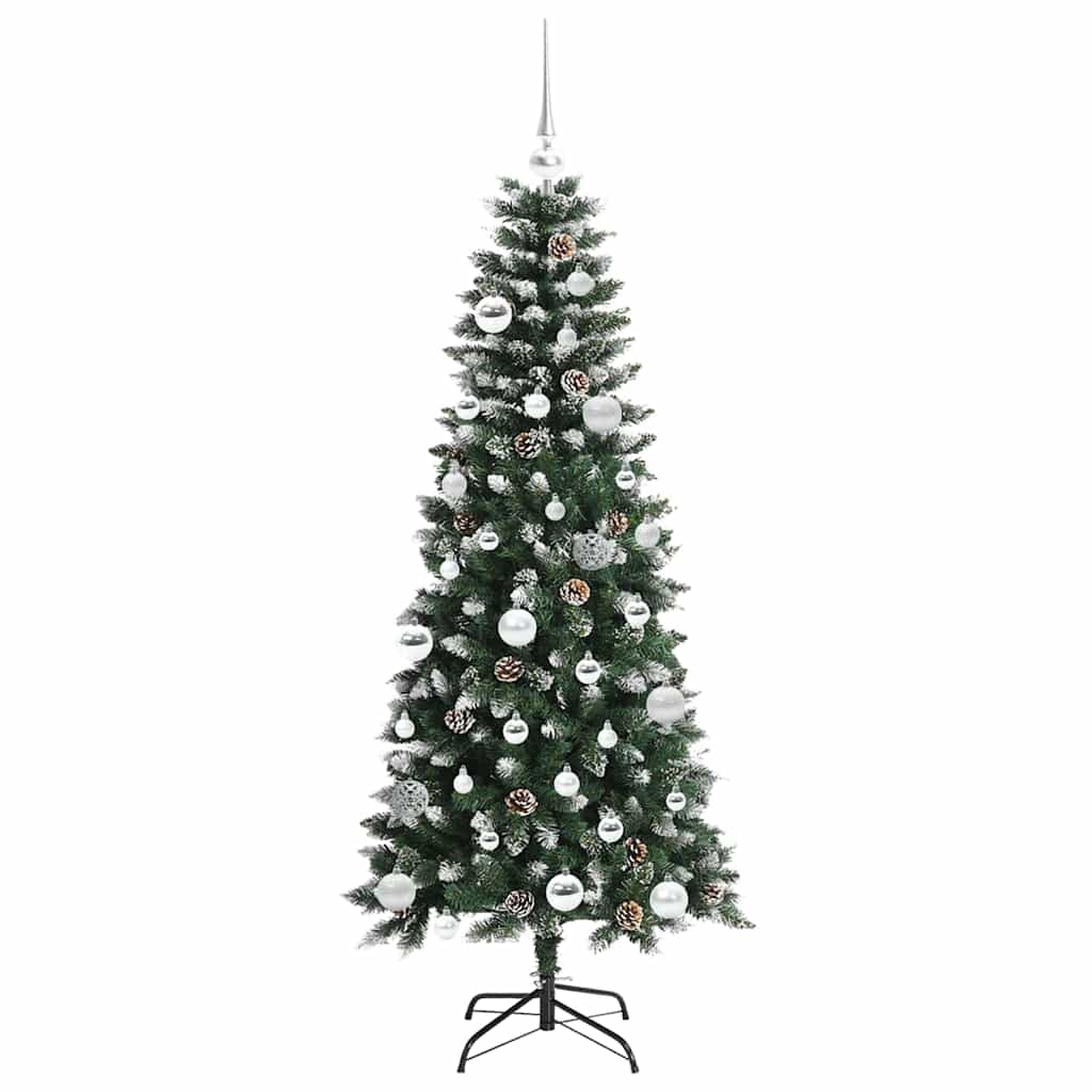 vidaXL Künstlicher Weihnachtsbaum mit 150 LEDs mit Ständer Grün 150 cm