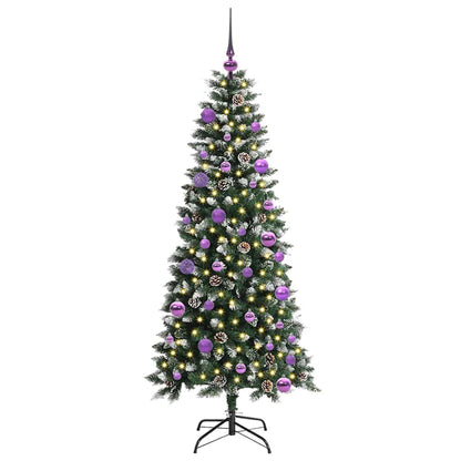 vidaXL Künstlicher Weihnachtsbaum mit 150 LEDs mit Ständer Grün 150 cm