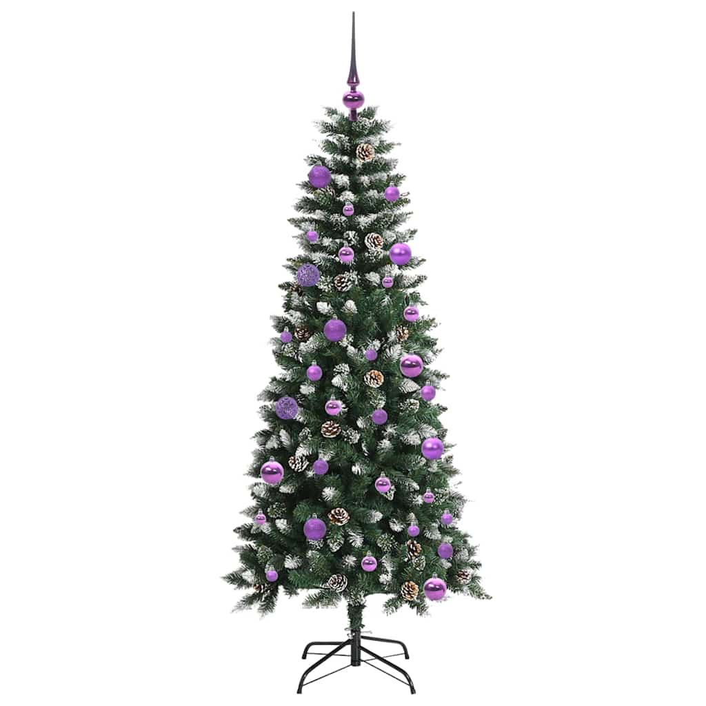vidaXL Künstlicher Weihnachtsbaum mit 150 LEDs mit Ständer Grün 150 cm