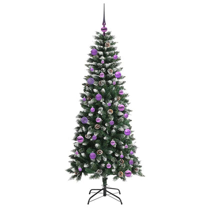 vidaXL Künstlicher Weihnachtsbaum mit 150 LEDs mit Ständer Grün 150 cm