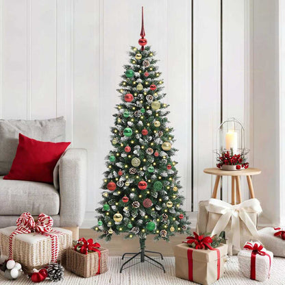 vidaXL Künstlicher Weihnachtsbaum mit 150 LEDs mit Ständer Grün 150 cm