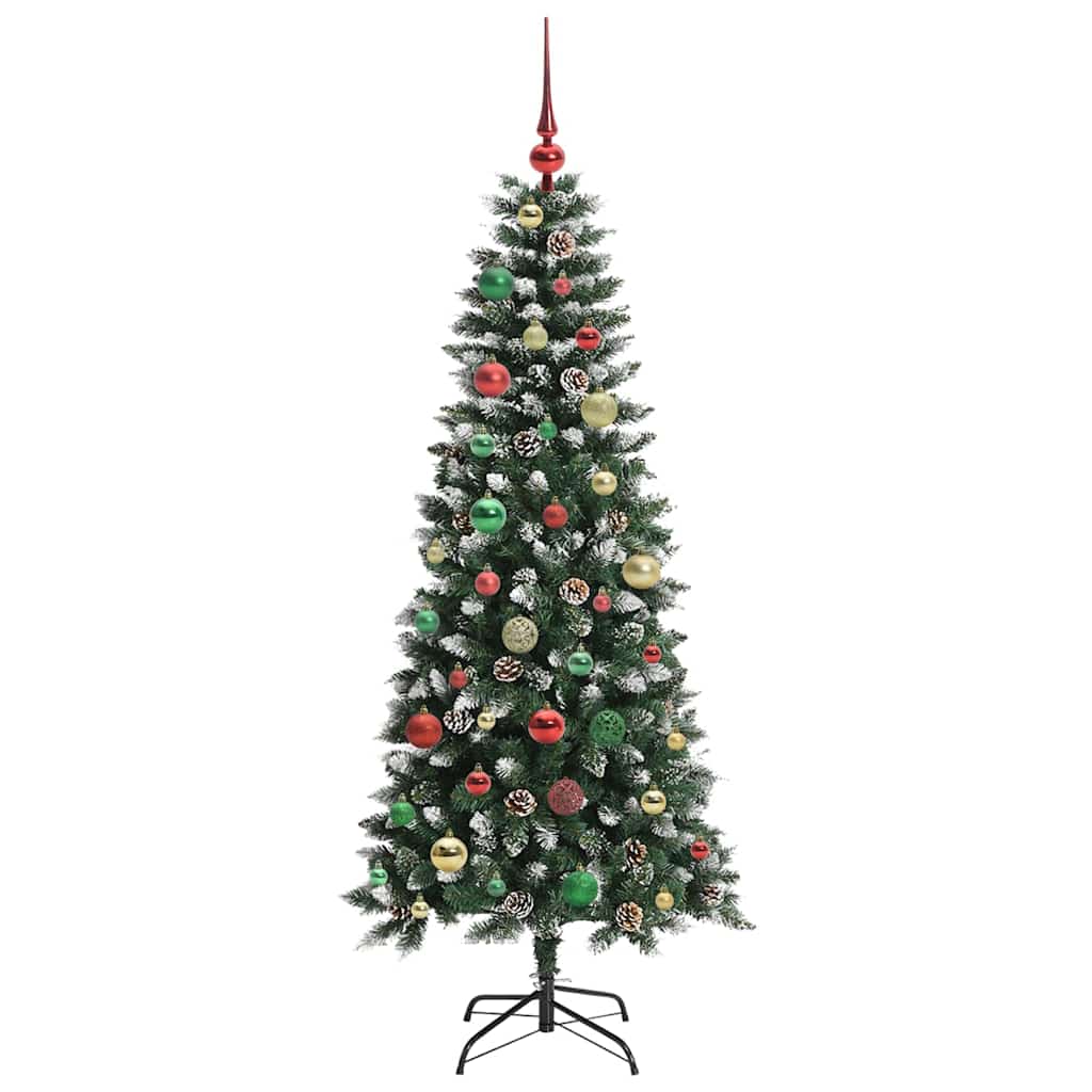 vidaXL Künstlicher Weihnachtsbaum mit 150 LEDs mit Ständer Grün 150 cm